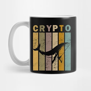 Crypto whale - retro colors Mug